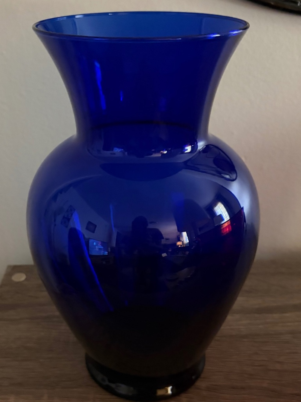 Vintage (1970s-80s) Large Anchor Hocking Cobalt Blue Premium Collector Tier Urn